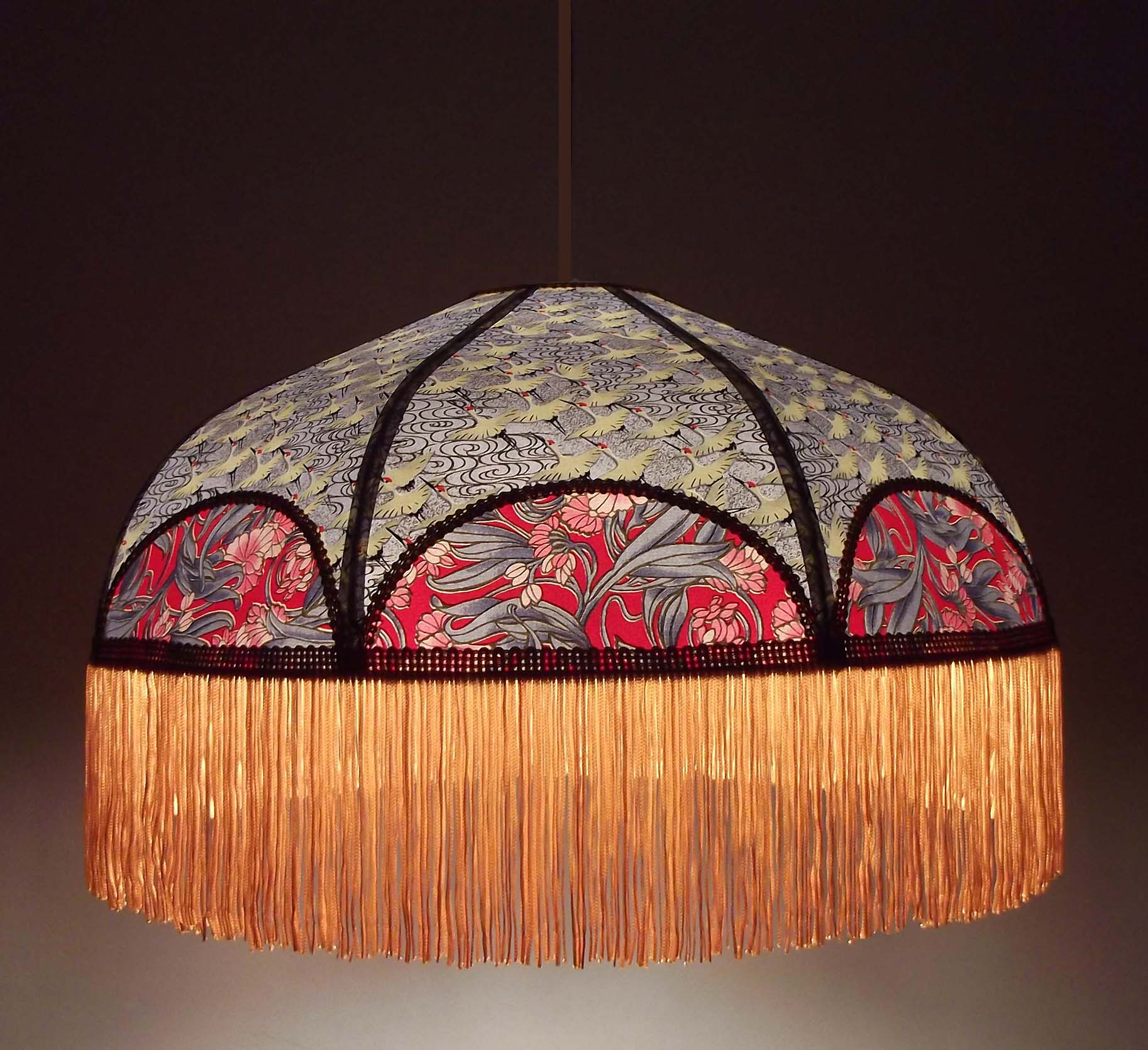 Suspension rétro en papier japonais 